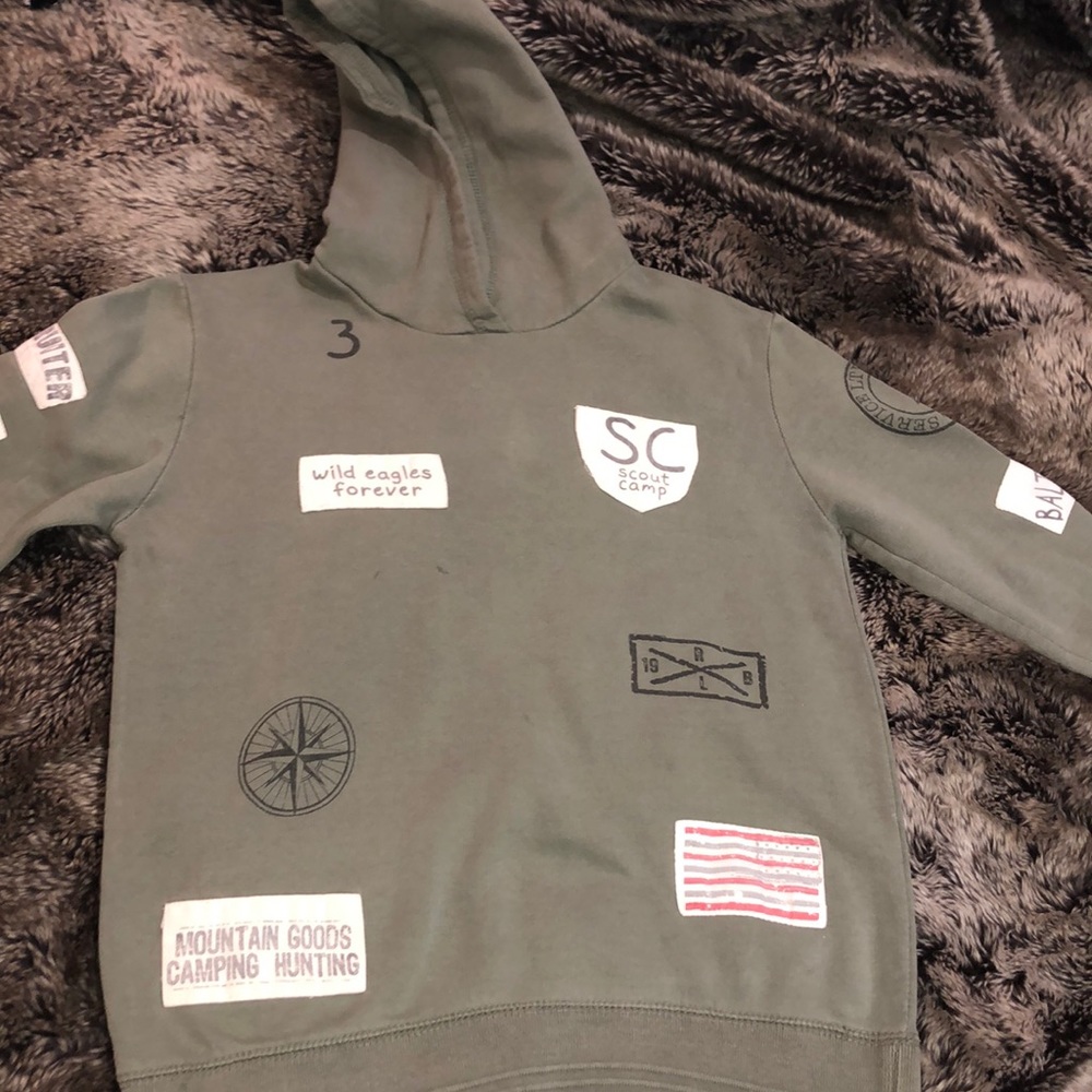 Zara green pullover hoody